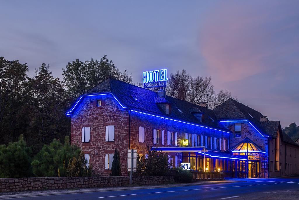 Logis Hotel Restaurant Les 2 Rives - A75, En Bordure De Riviere Banassac Eksteriør bilde